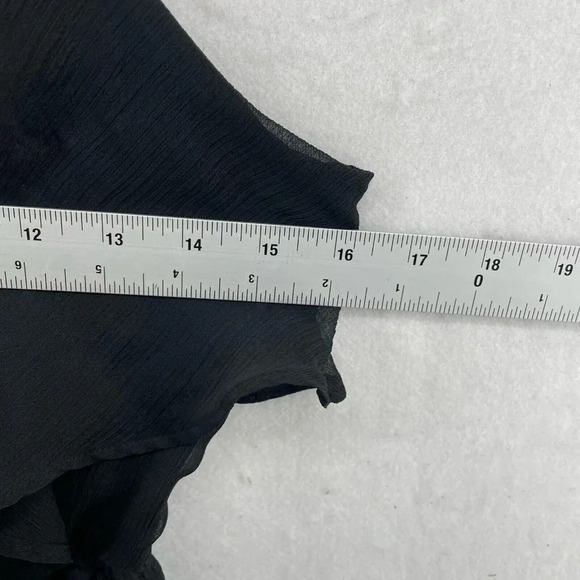 American Eagle Outfitters Maxi Dress Women's Sz S Black V-Neck Double Slit - Picture 3 of 9